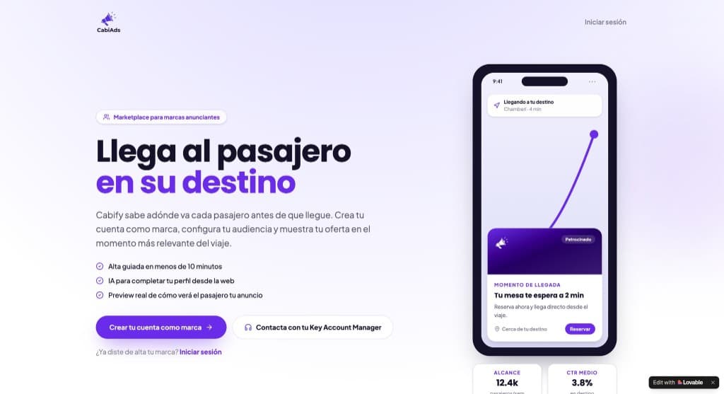 Cabify Hackathon — CabiAds